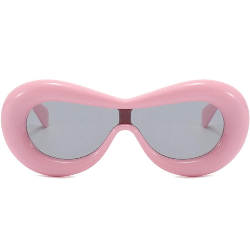 Pink Bold Balloon Bloated Cat Eye Sunglasses